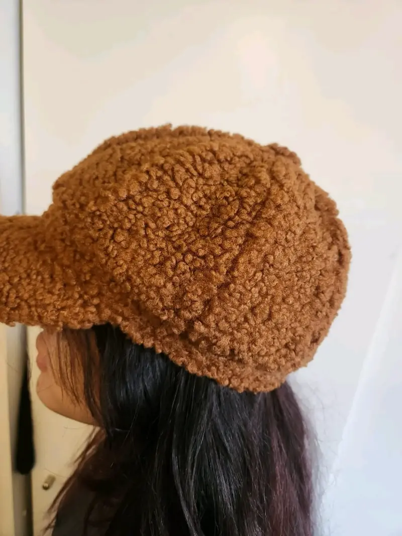 Gorra tipo Teddy 🧸 estilo boina marron - 4