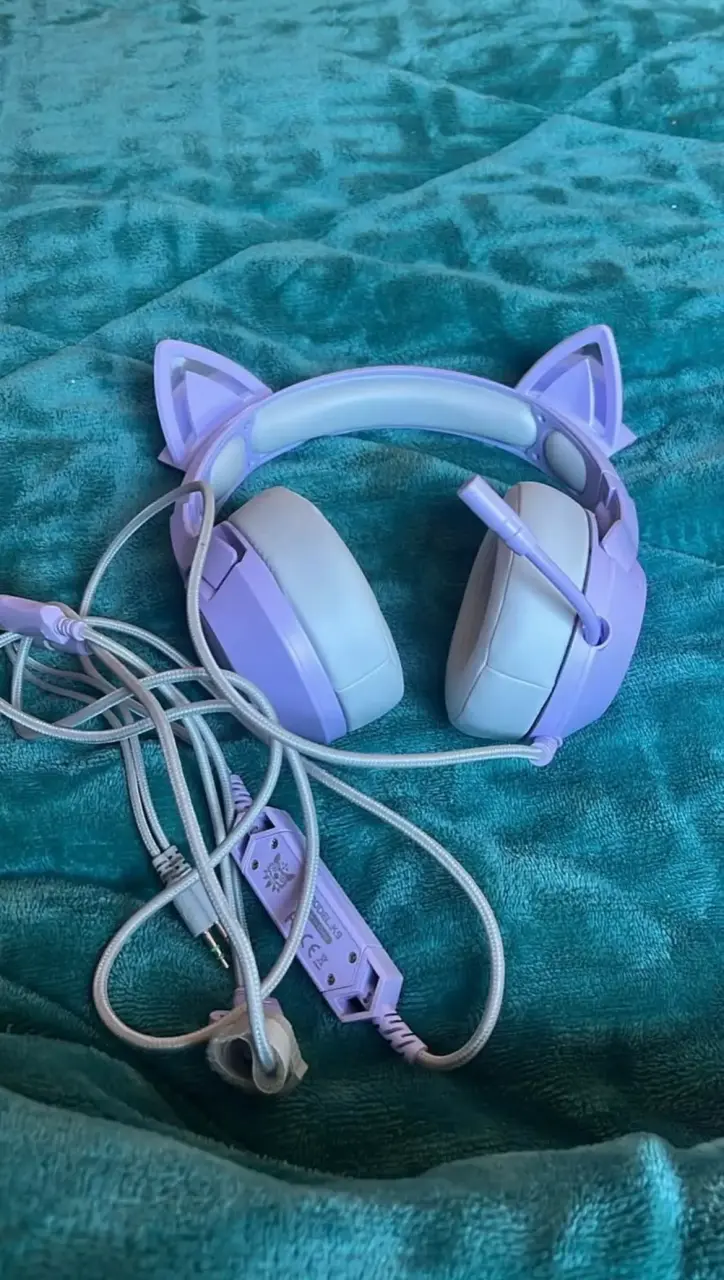 Audífonos gamer Onikuma K9 con orejas de gato - 3