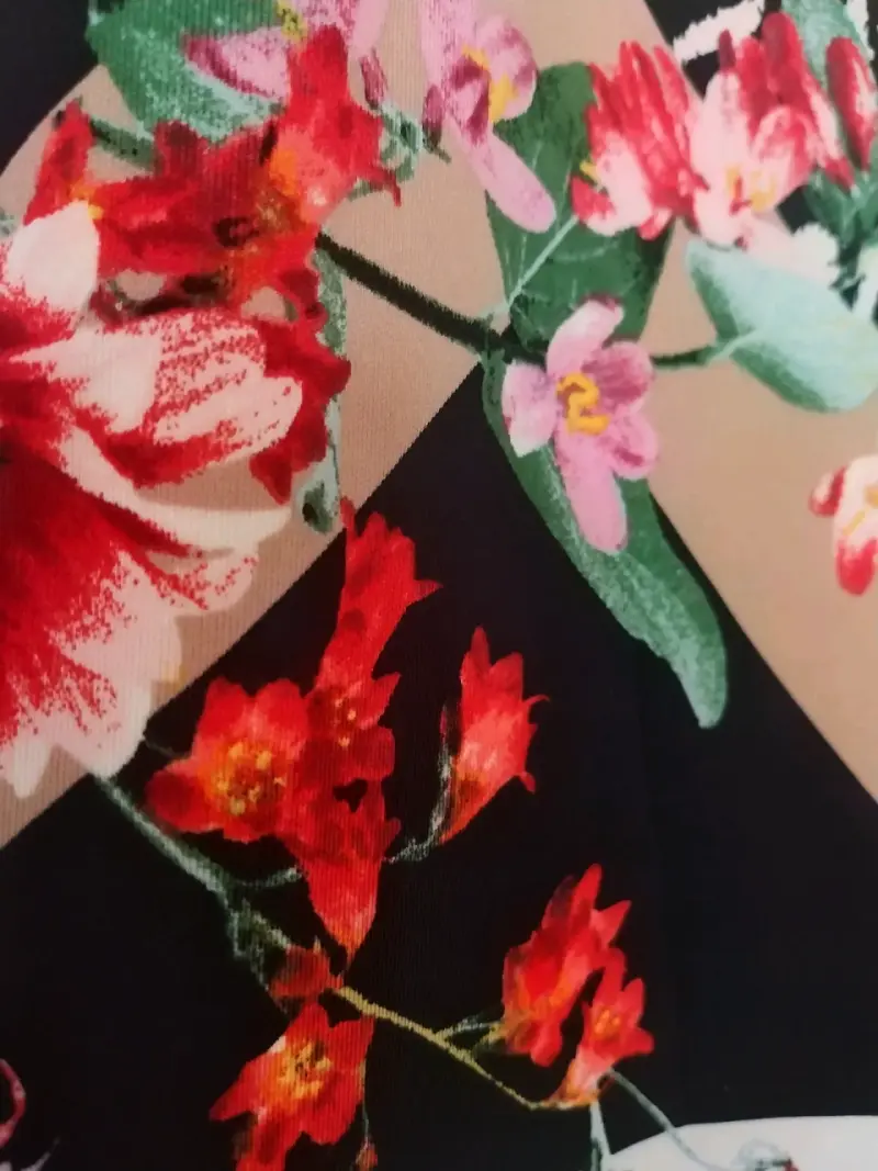 Falda lápiz estampada floral - 2