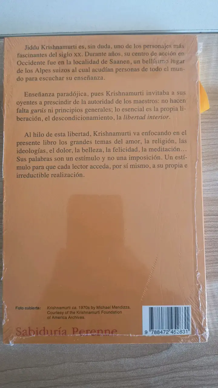 Libro 'La Libertad Interior' de Krishnamurti - 2