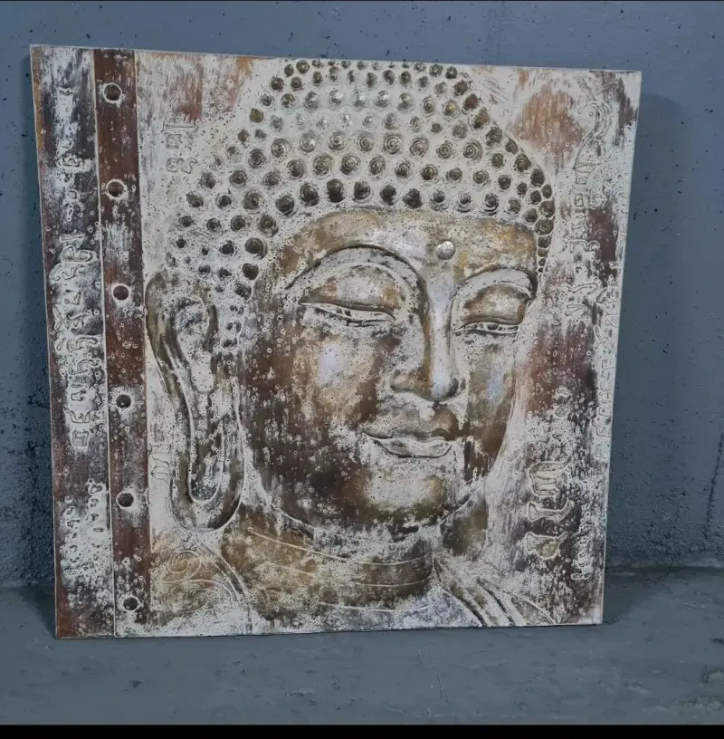Cuadro decorativo de Buda en relieve