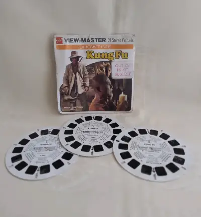 Set de discos View-Master Kung Fu vintage - miniatura 1
