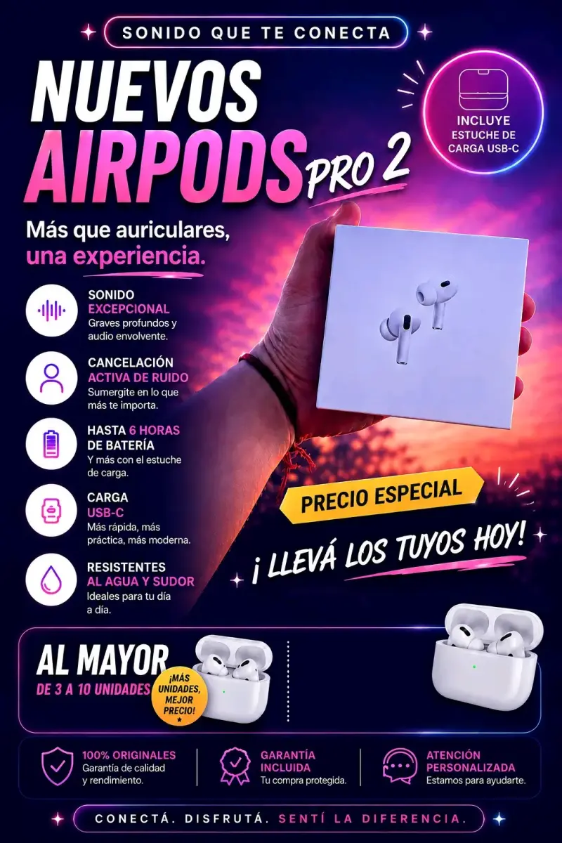AirPods Pro 2 con estuche de carga USB-C