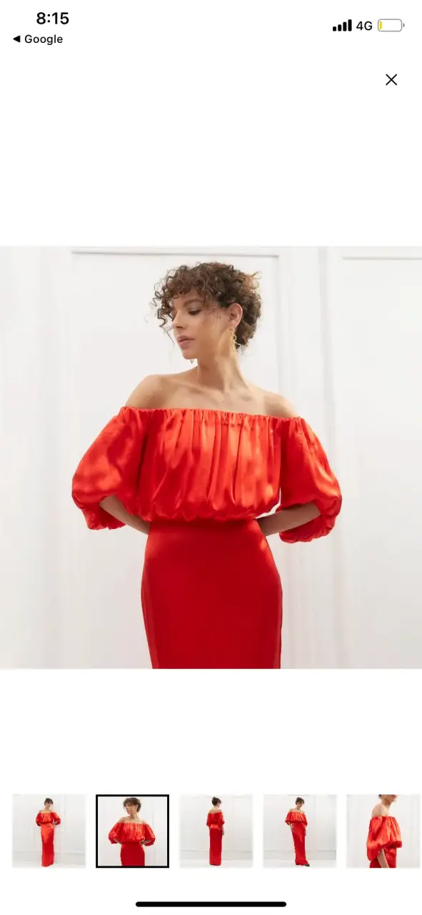 Vestido alta costura rojo - 4