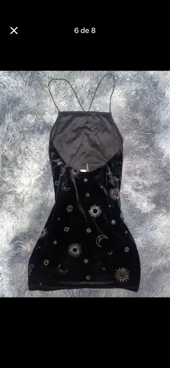 Vestido de terciopelo negro - 2