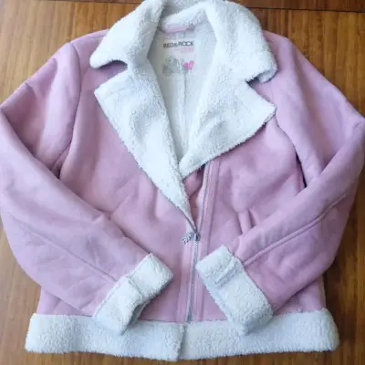 Parka verde con capucha y forro de piel - miniatura 2