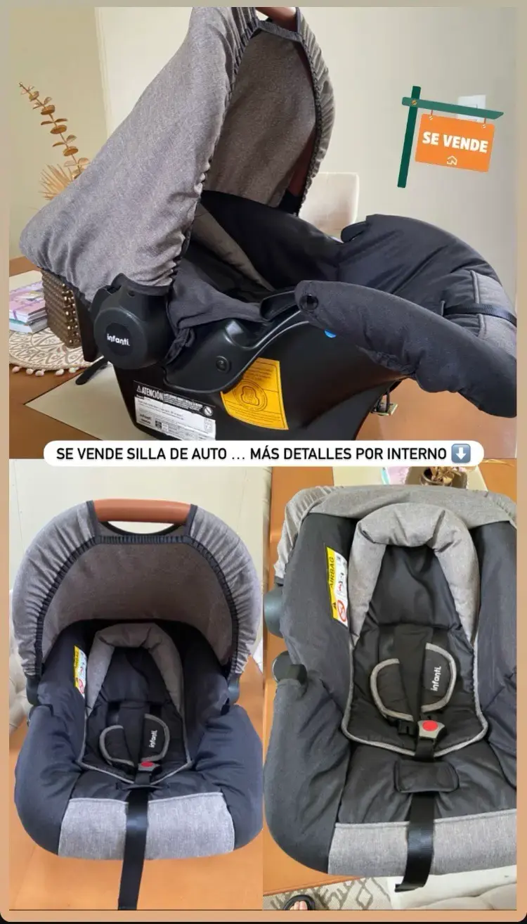 Silla de auto Infanti gris para bebé