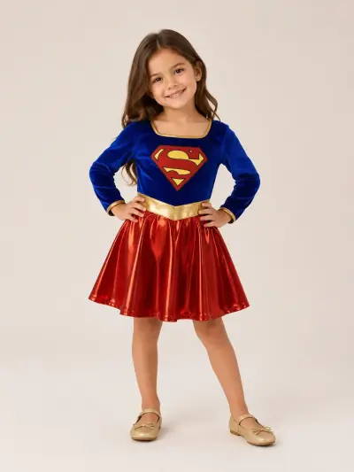 Disfraz de super  para niña - miniatura 1
