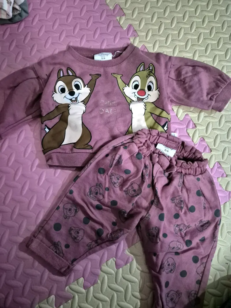 Conjunto infantil Chip y Dale Disney 3-6 meses