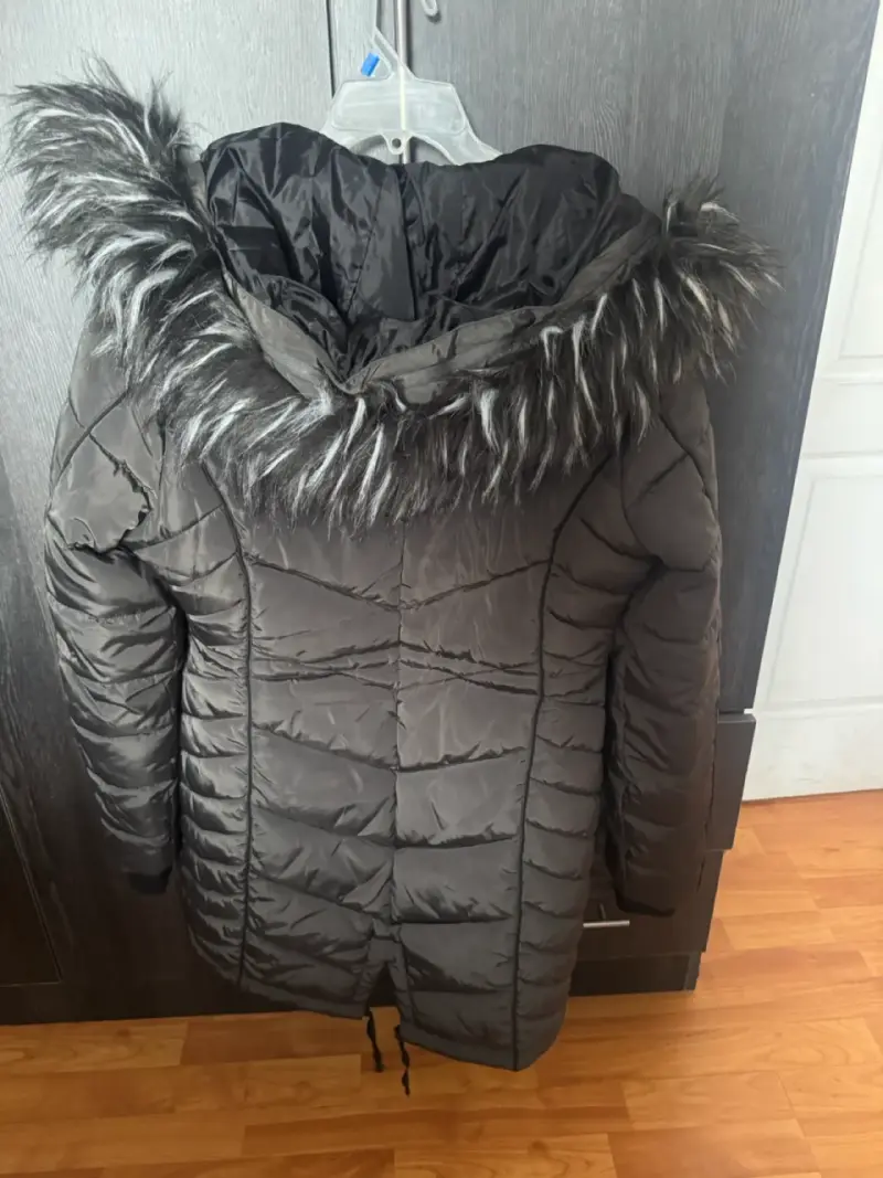 Parka Wados gris con capucha de piel sintética - 2
