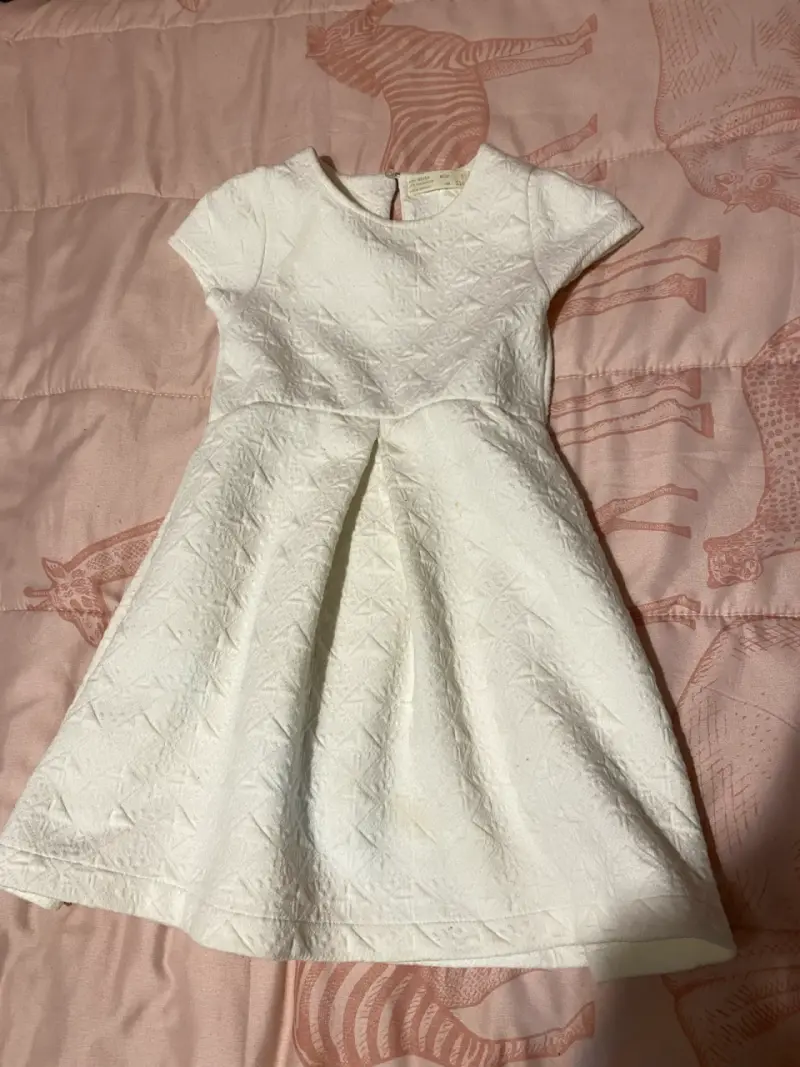 Vestido blanco para niña - 3