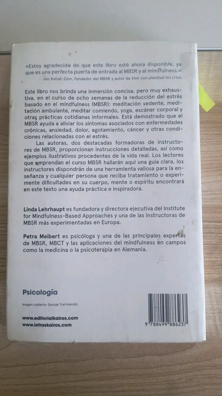 Libro MBSR de Linda Lehrhaupt y Petra Meibert - 2