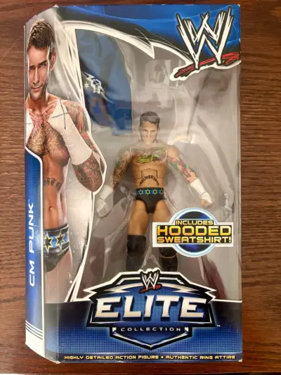 Figura Wwe CM Punk elite series #29 - miniatura 3