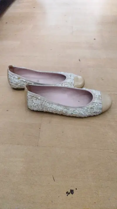 Bailarinas beige con punta redonda - miniatura 2