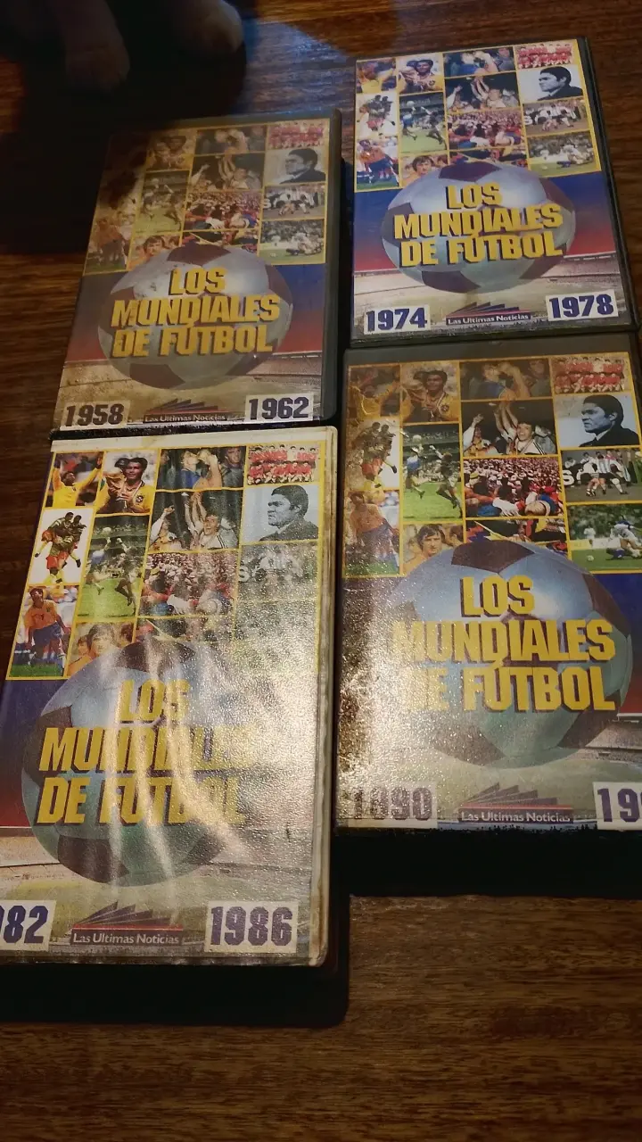 Colección de VHS Historia del Mundial desde 1958 - 1