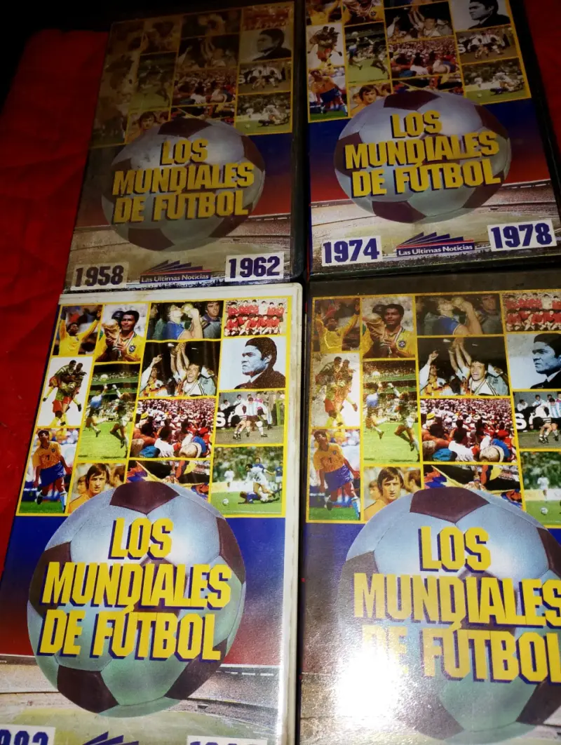 Colección de VHS Historia del Mundial desde 1958 - 2