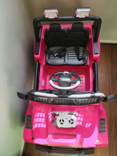 Jeep eléctrico infantil 4x4 Sport rosa - miniatura 3