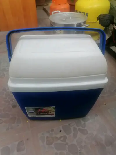 Cooler Wenco 32L azul con tapa blanca - miniatura 1