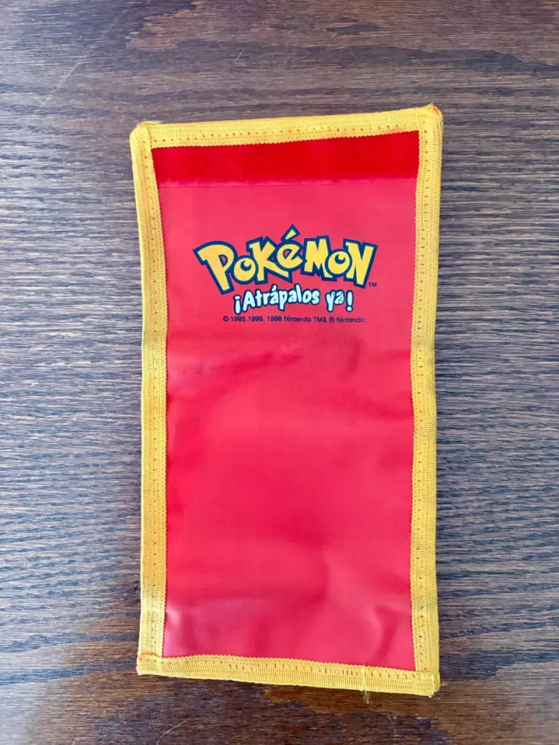 Billetera retro Pokémon roja con cierre velcro - 4
