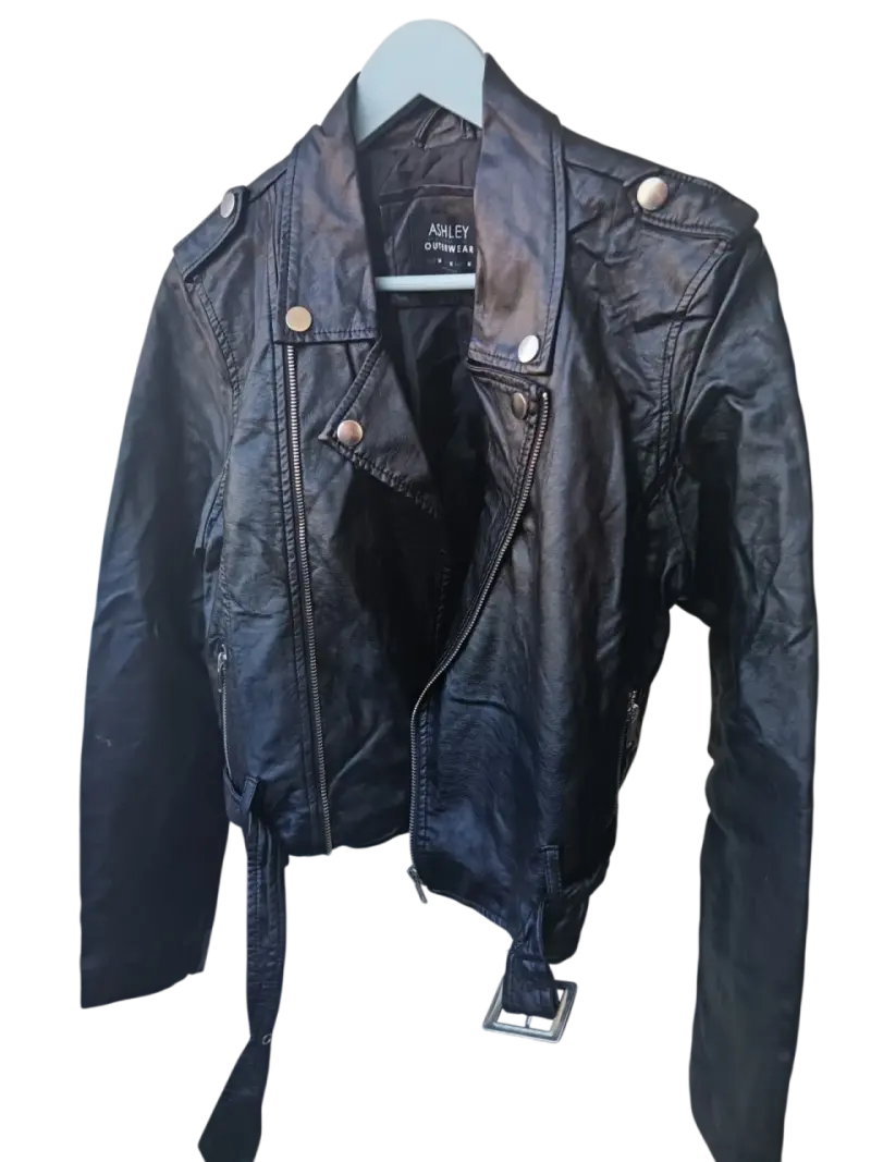 Chaqueta Biker Ashley Outerwear con Cinturón - 2