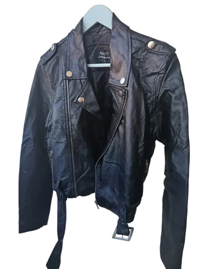 Chaqueta Biker Ashley Outerwear con Cinturón - miniatura 2