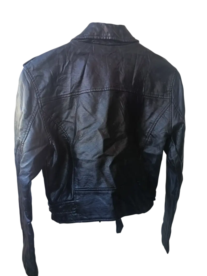 Chaqueta Biker Ashley Outerwear con Cinturón - 3