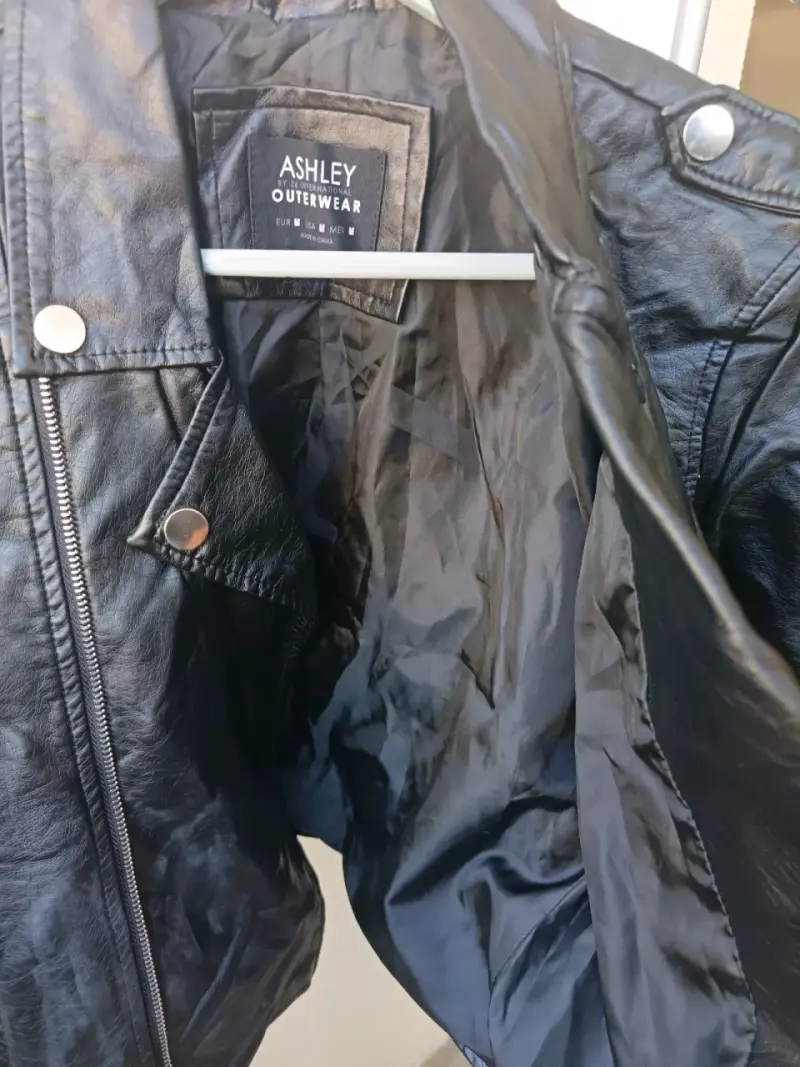 Chaqueta Biker Ashley Outerwear con Cinturón - 5
