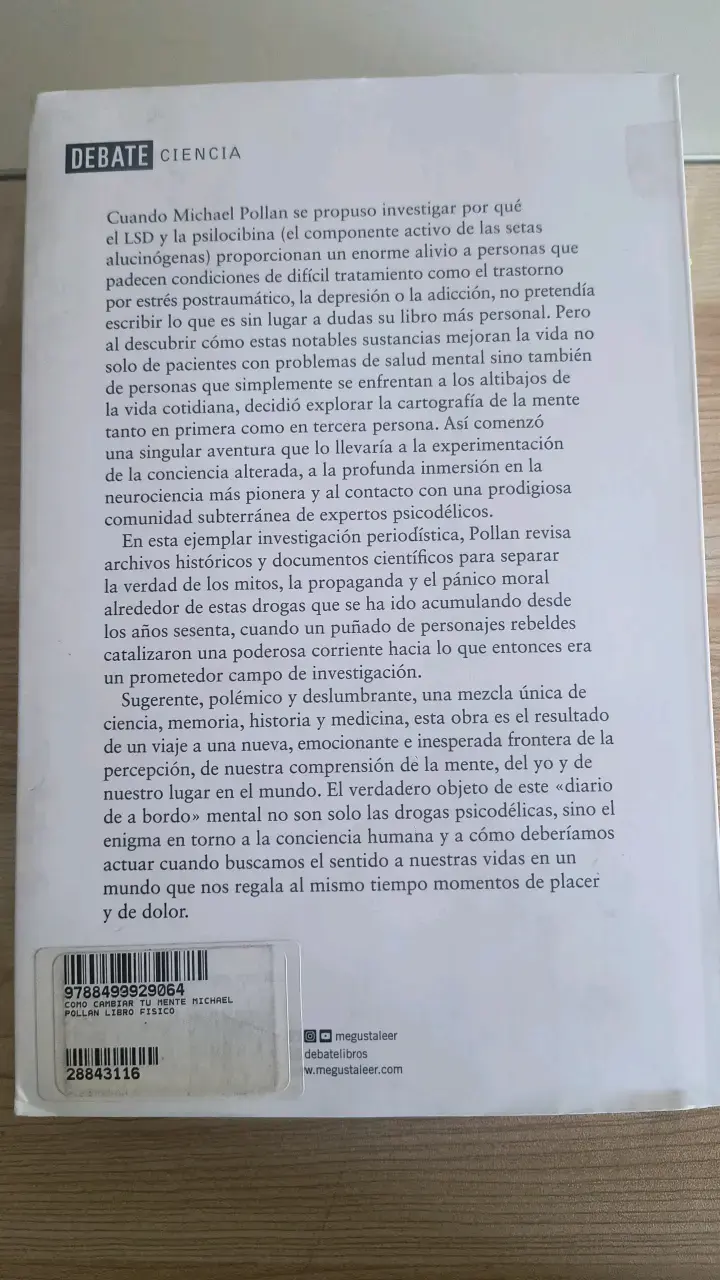 Libro 'Cómo Cambiar Tu Mente' de Michael Pollan - 2