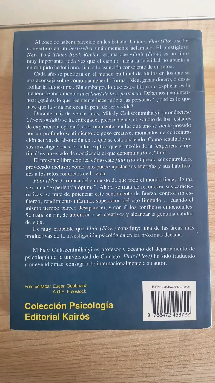 Libro 'Fluir' de Mihaly Csikszentmihalyi - 2