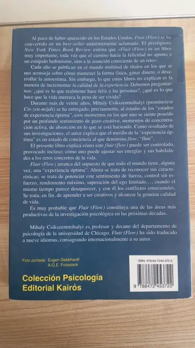 Libro 'Fluir' de Mihaly Csikszentmihalyi - miniatura 2
