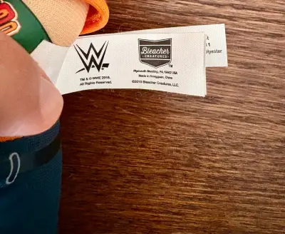 Muñeco de peluche Wwe John Cena Bleacher Creatures - miniatura 5