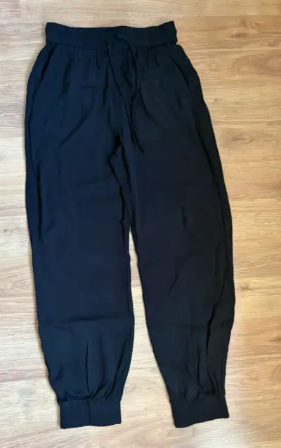 Pantalones ocasional negros mujer - miniatura 1
