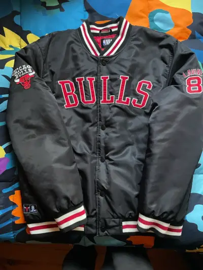 Chaqueta NBA Chicago Bulls negra - miniatura 3
