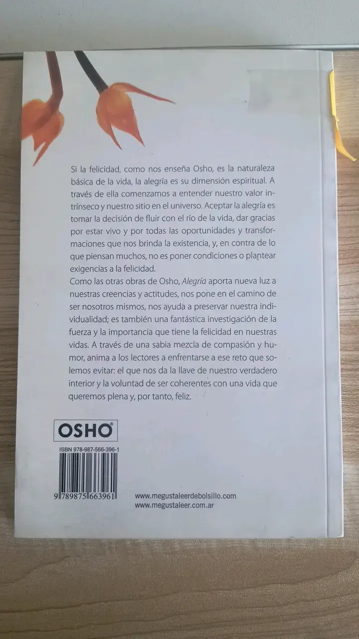 Libro 'Alegría' de Osho en tapa blanda - 2