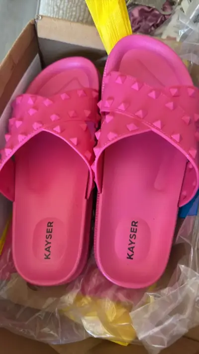 Sandalias Kayser rosas con tachas - miniatura 1