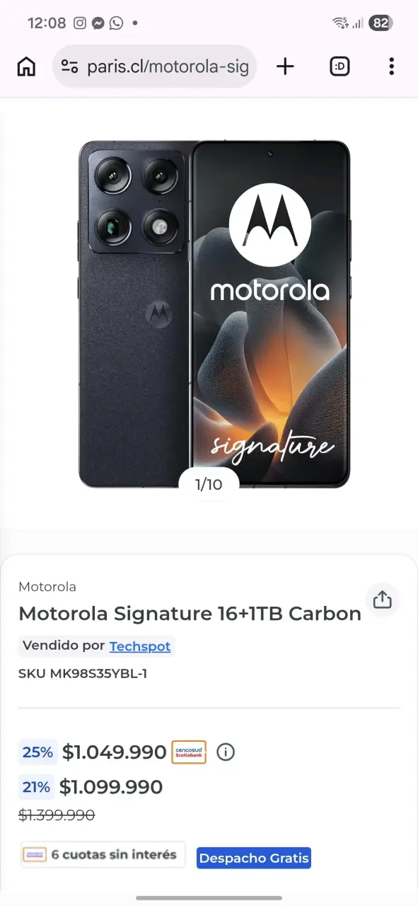 Motorola Signature Nuevo y Sellado - 5