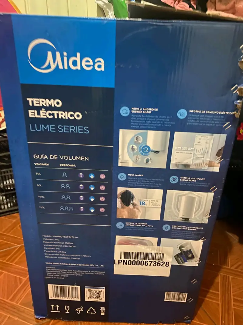 Termo Eléctrico Midea Lume Series 80L - 2