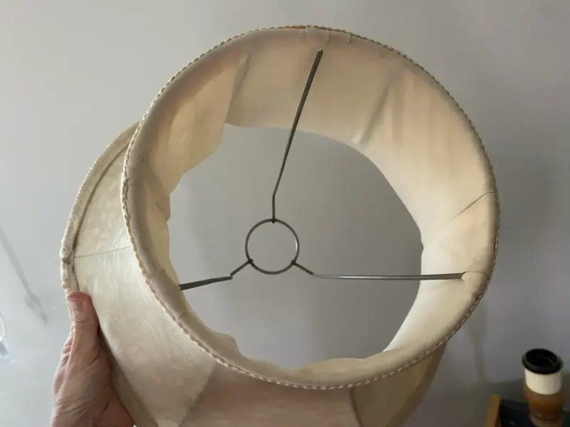 Pantalla de lámpara beige clásica - 3