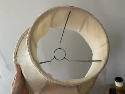 Pantalla de lámpara beige clásica - miniatura 3