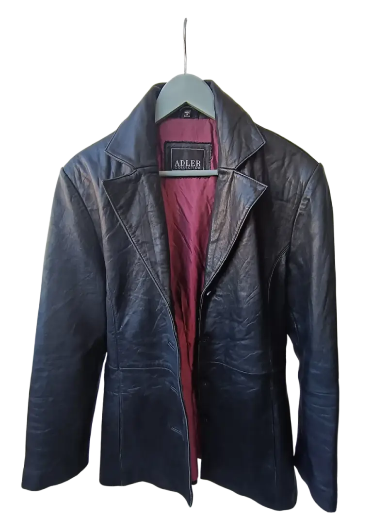 Chaqueta Blazer de Cuero Vintage Adler Collection