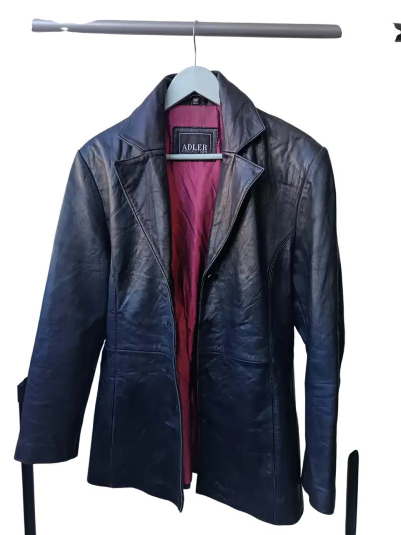 Chaqueta Blazer de Cuero Vintage Adler Collection - 2