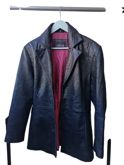 Chaqueta Blazer de Cuero Vintage Adler Collection - miniatura 2