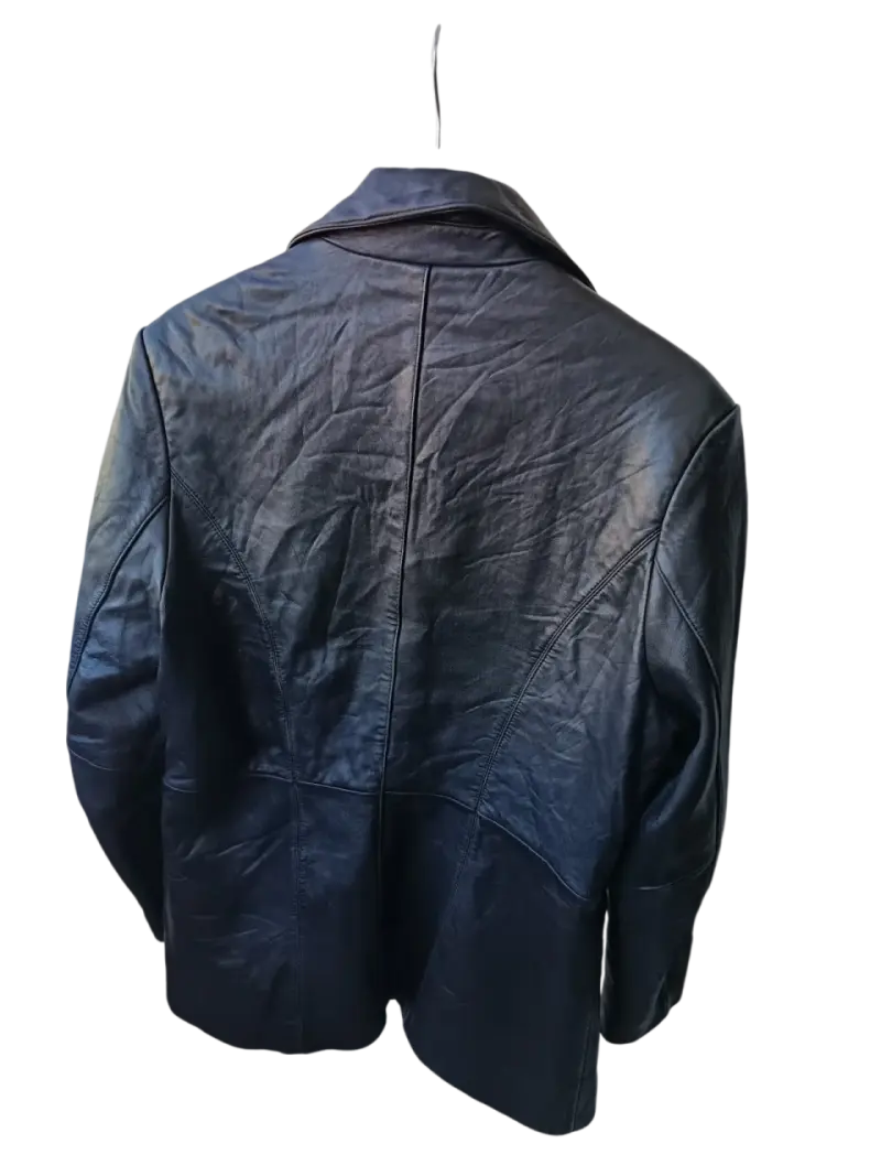Chaqueta Blazer de Cuero Vintage Adler Collection - 4