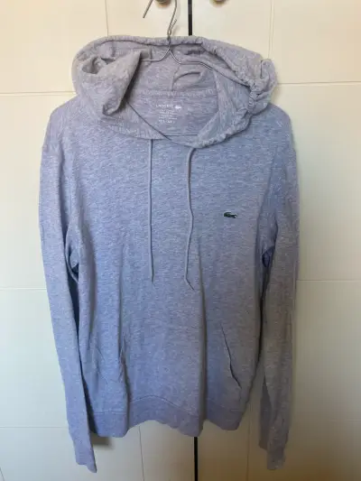 Polerón con capucha Lacoste gris - miniatura 1