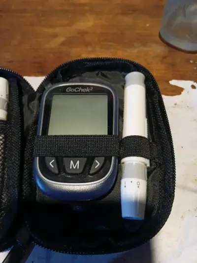 Glucómetro GoChek2 con estuche portátil - miniatura 1