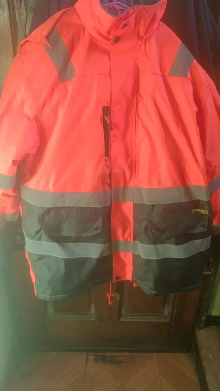 Chaqueta de seguridad reflectante naranja - 1