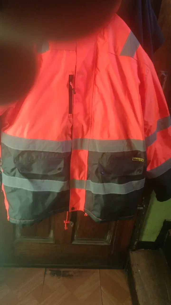 Chaqueta de seguridad reflectante naranja - 2