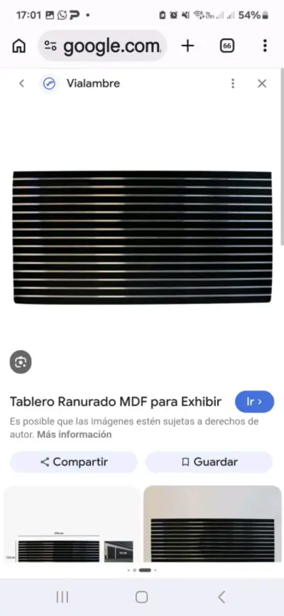 Tablero ranurado MDF para exhibición - miniatura 1