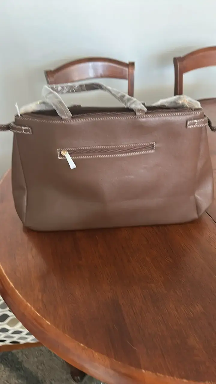 Cartera para notebook en café, con asas resistente - 3