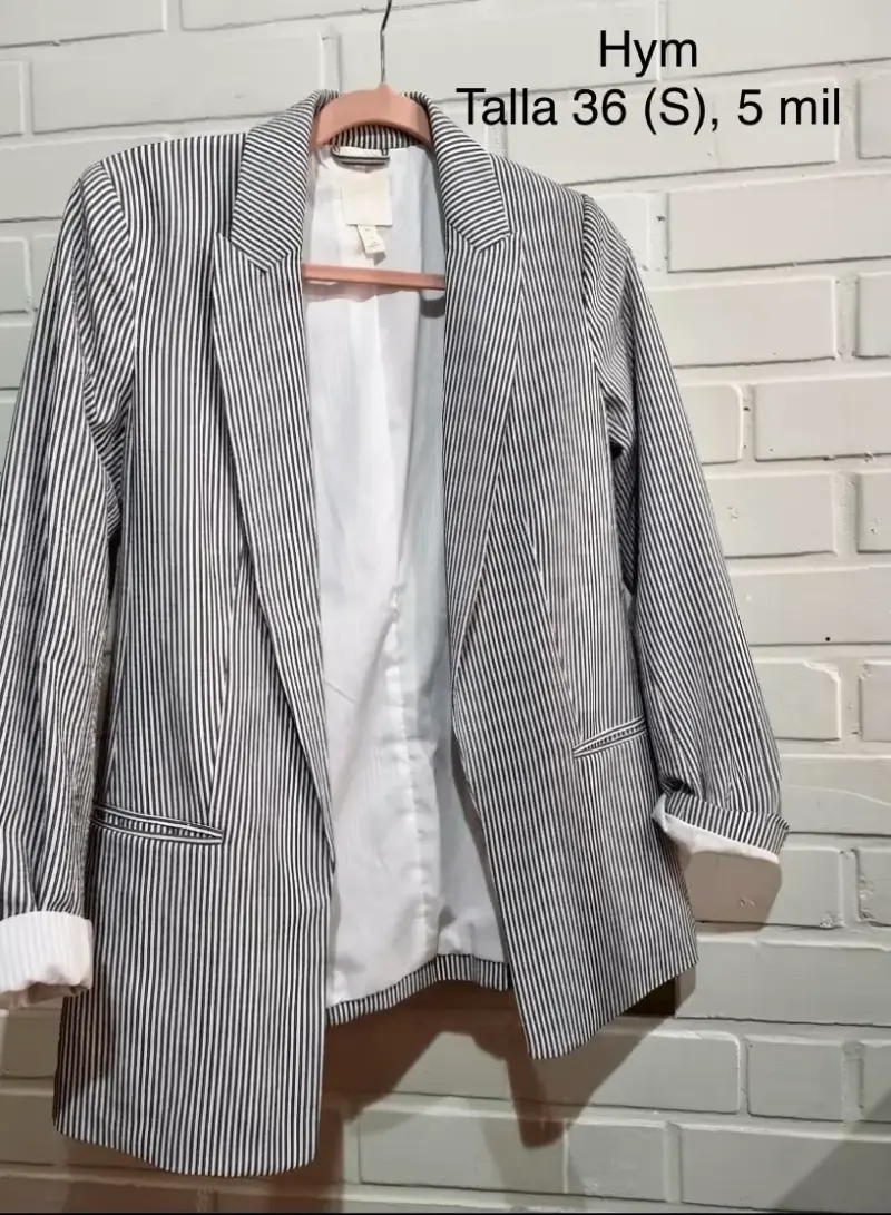 Blazer a rayas H&M talla S
